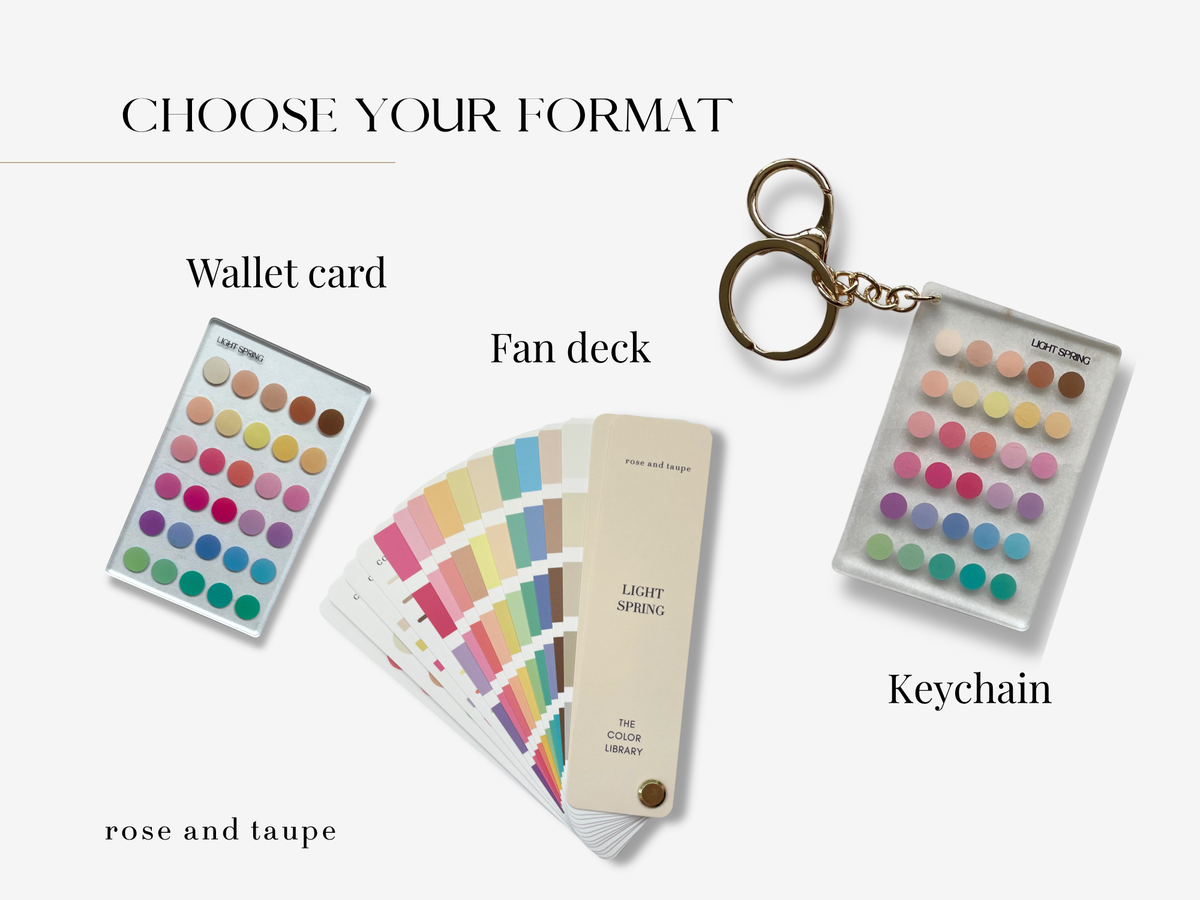 Light Spring Color Analysis Fan Deck