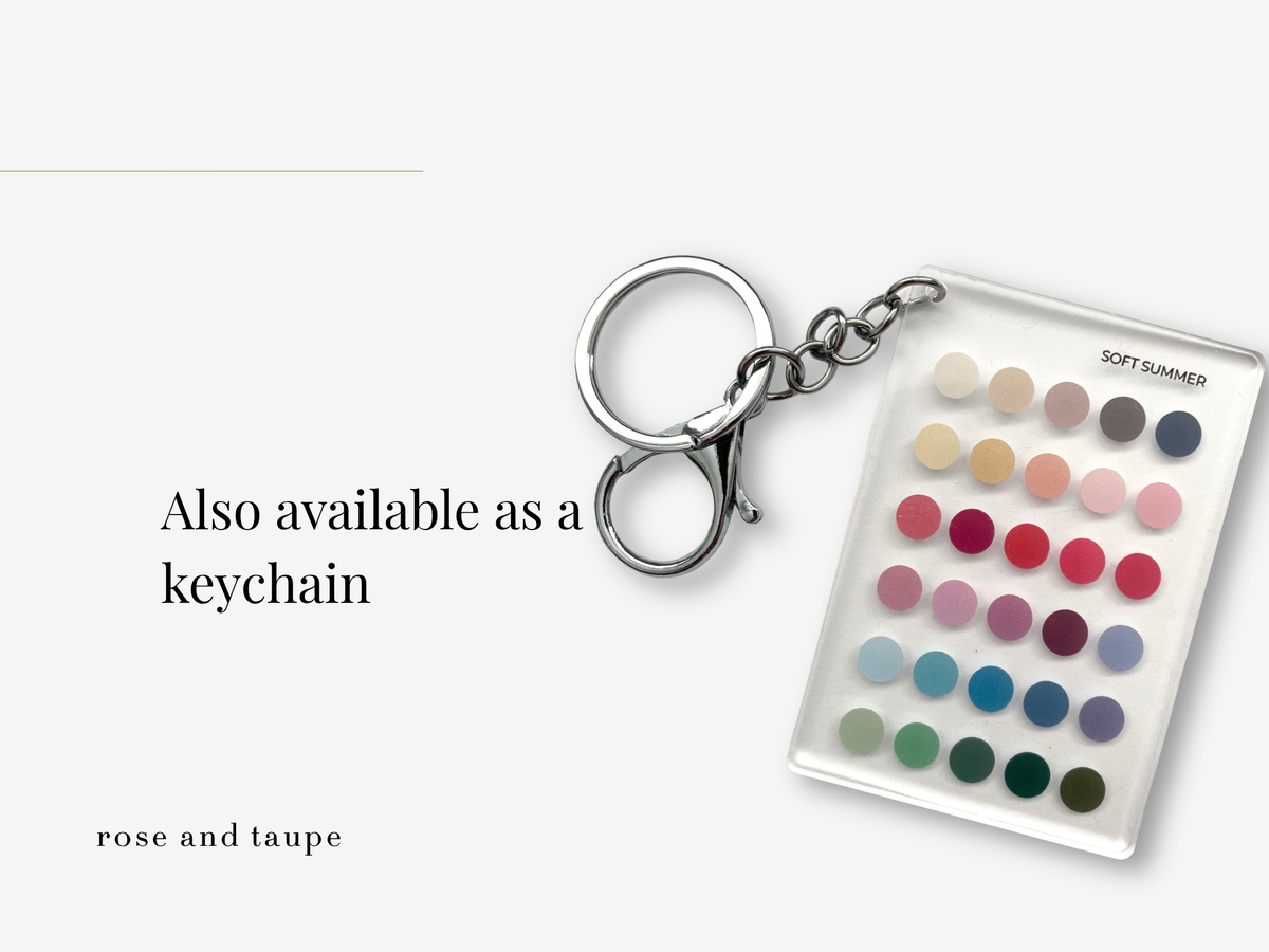 Soft Summer Color Analysis Wallet Card