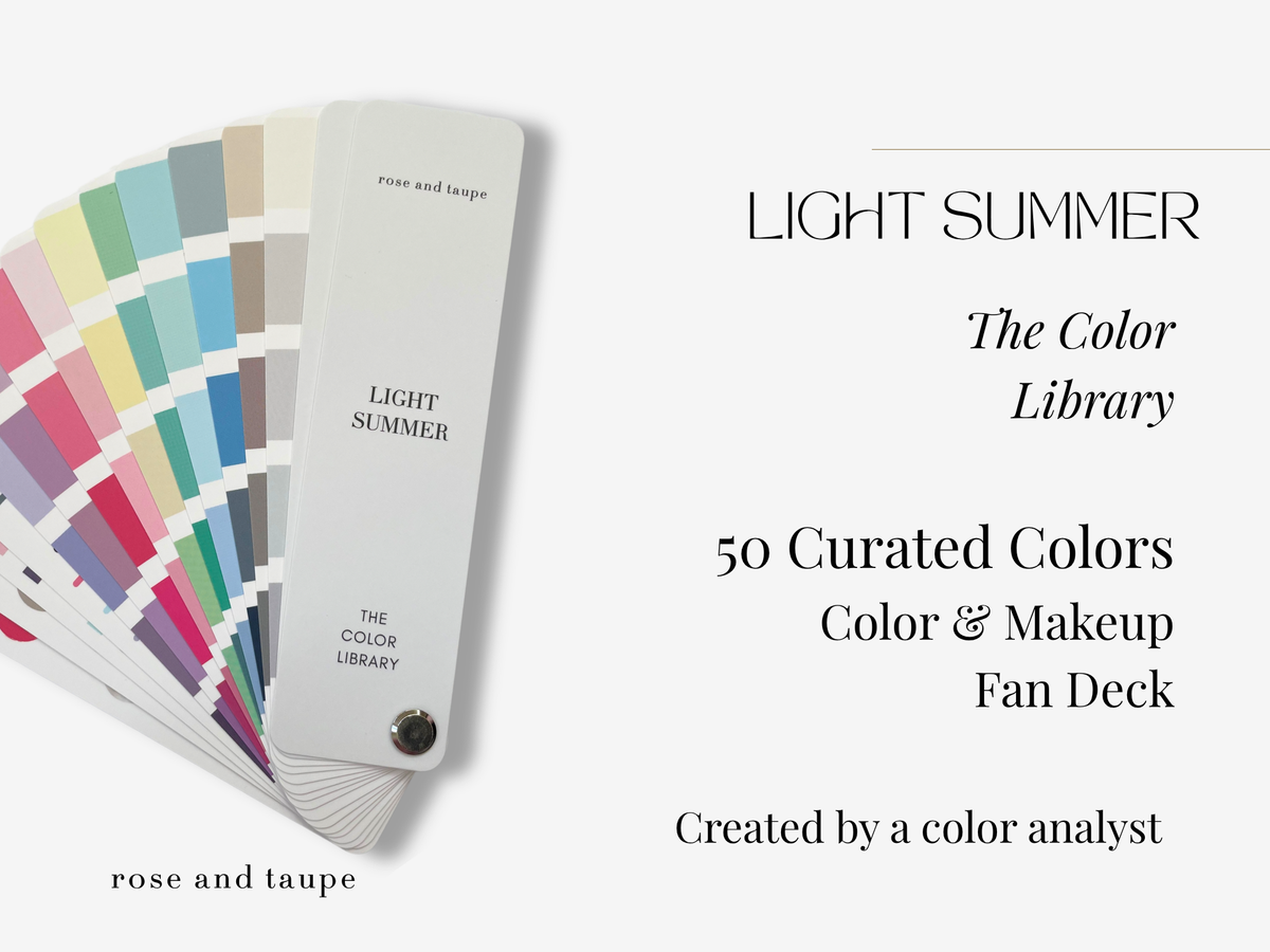 Light Summer Color Analysis Fan Deck