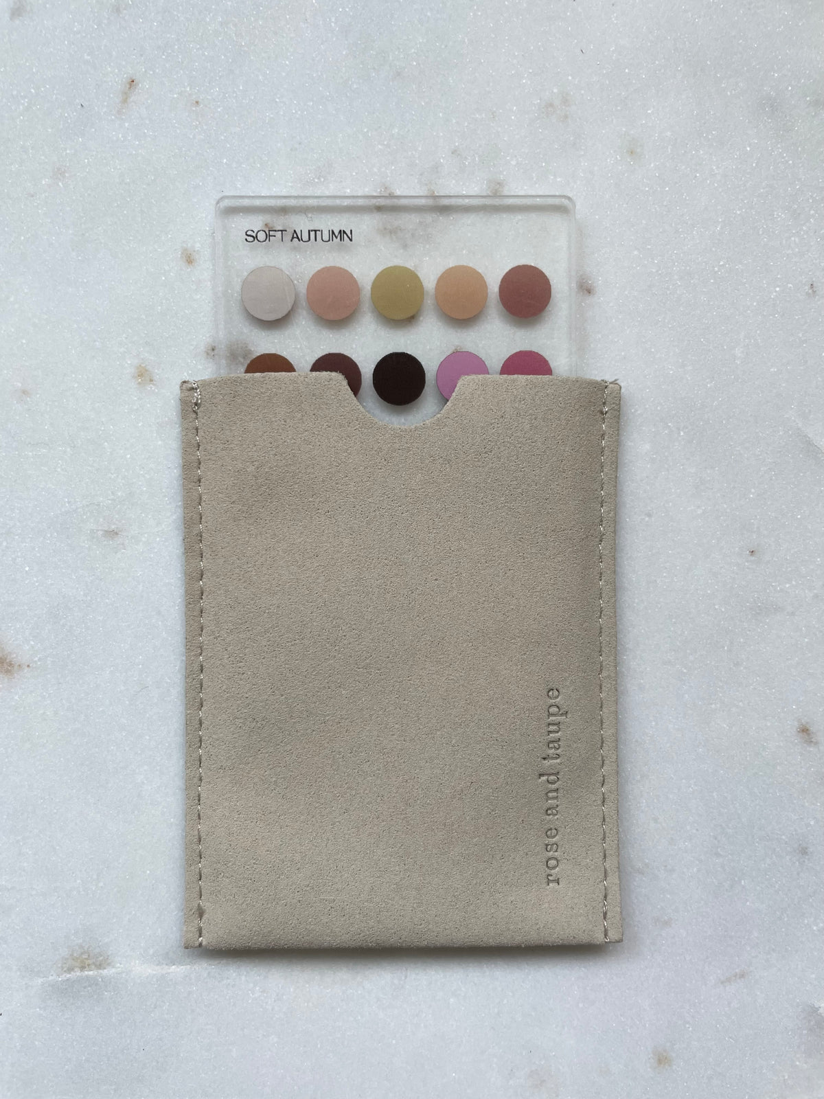 Soft Autumn Color Analysis Wallet Card