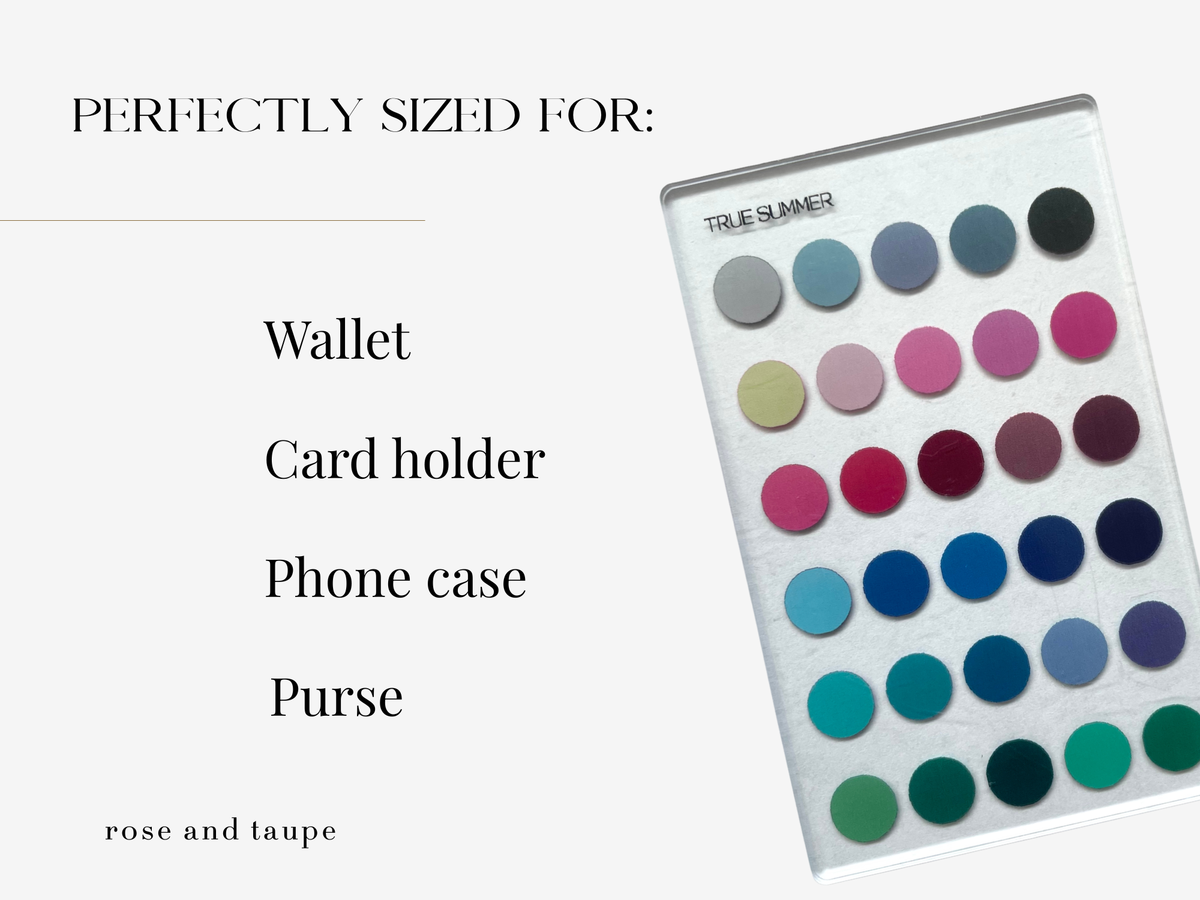True Summer Color Analysis Wallet Card