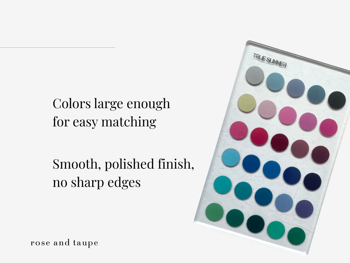 True Summer Color Analysis Wallet Card