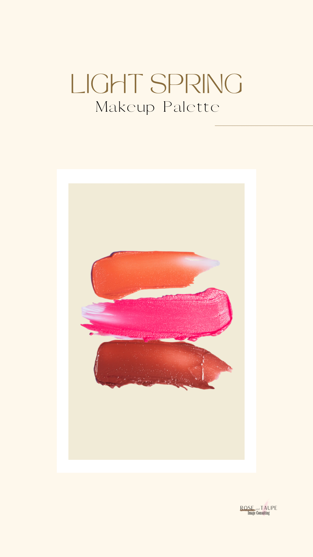 Light Spring Makeup Color Palette