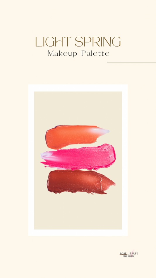 Light Spring Makeup Color Palette