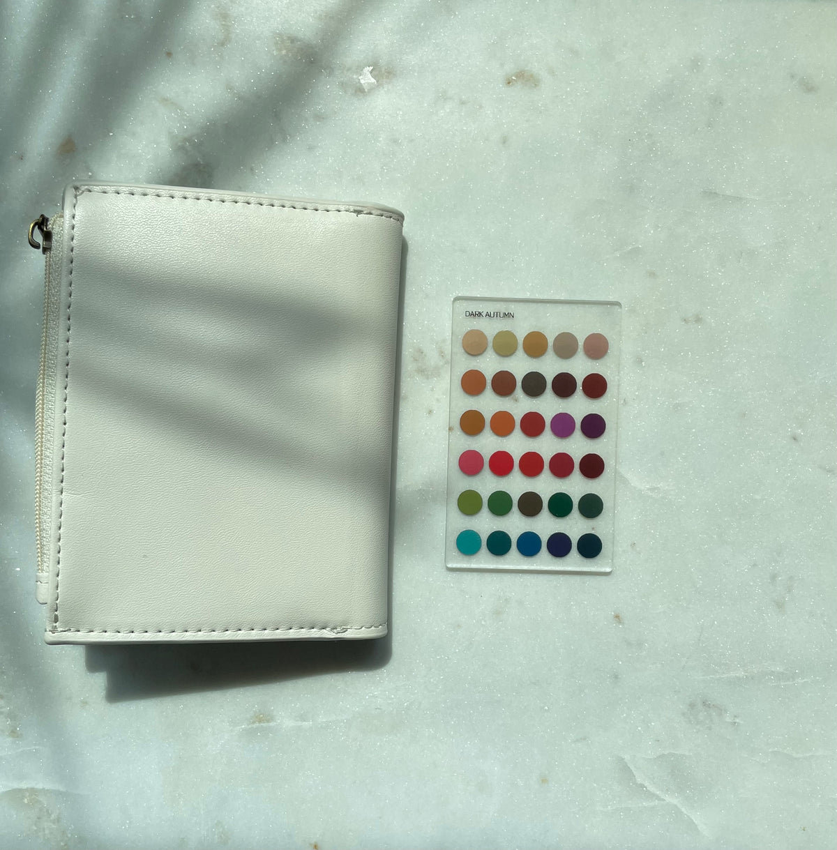 Dark Autumn Color Analysis Wallet Card