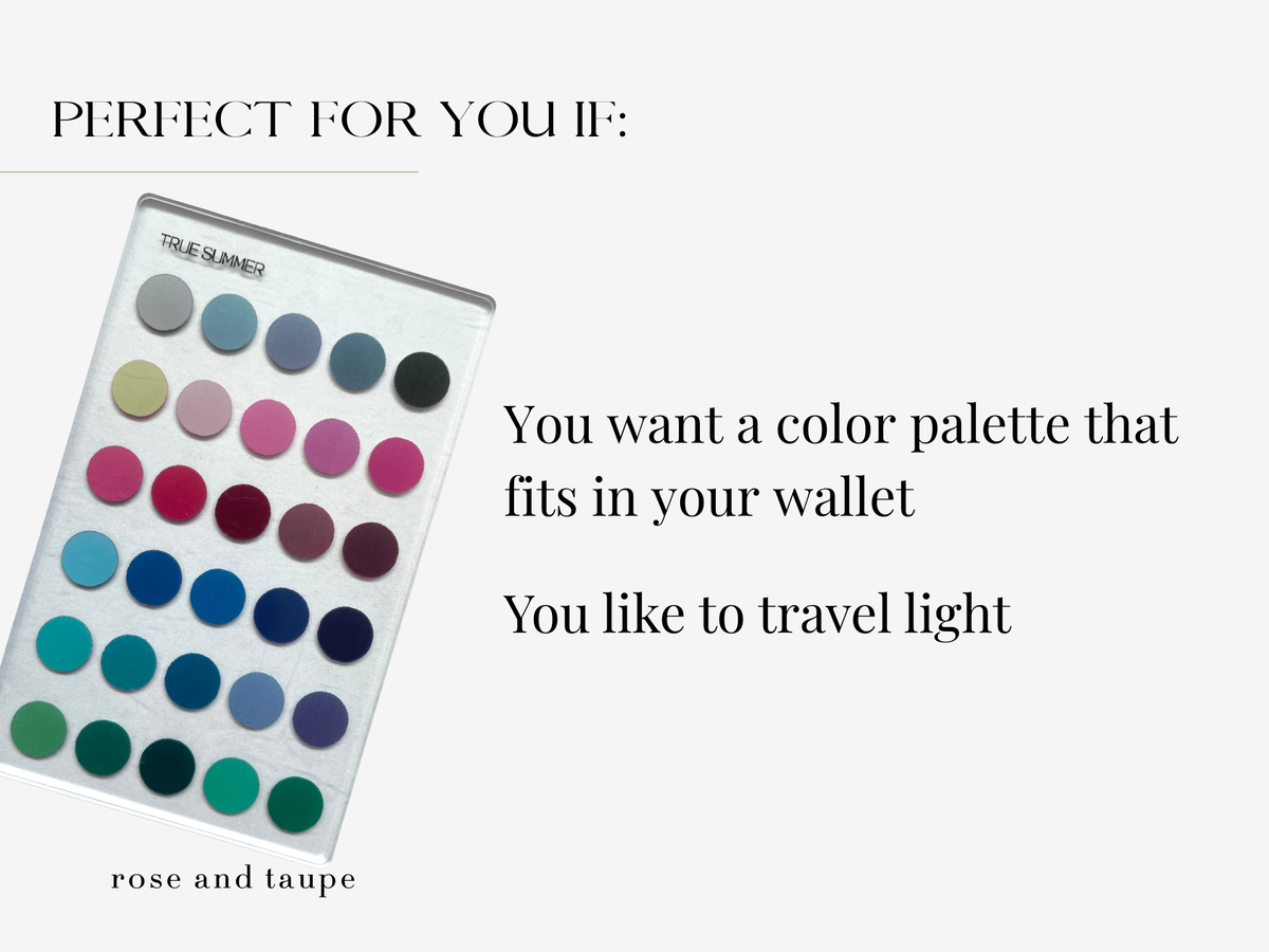 True Summer Color Analysis Wallet Card