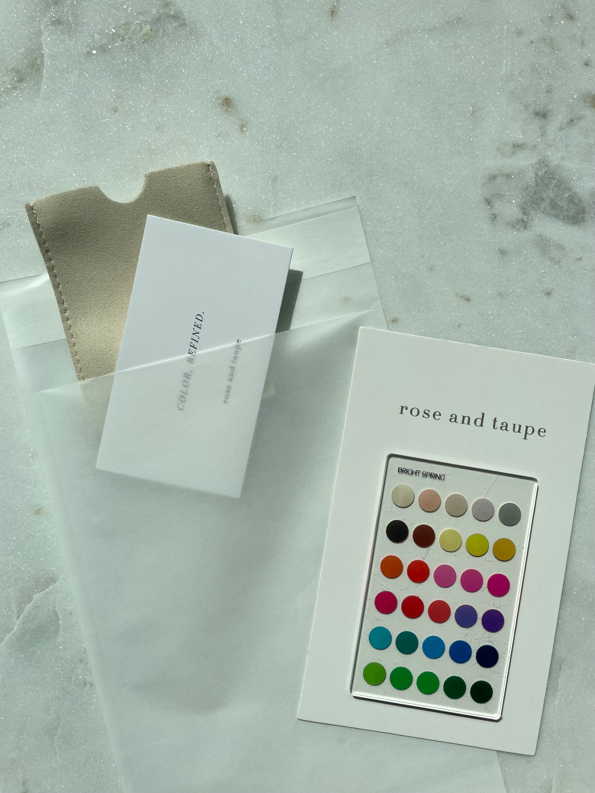 Bright Spring Color Analysis Wallet Card