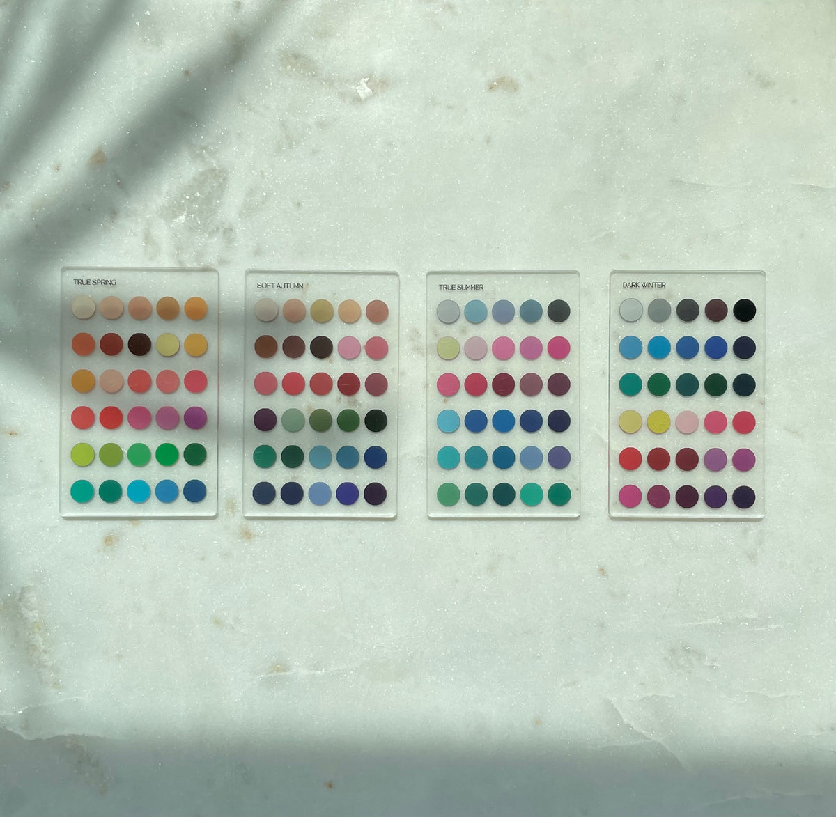 Light Spring Color Analysis Wallet Card