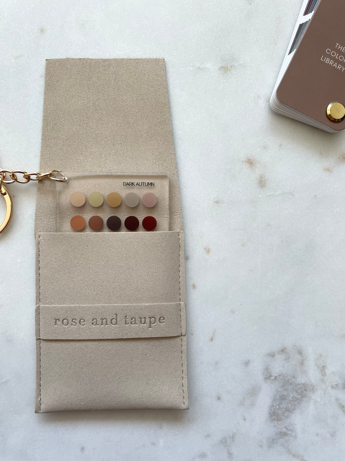Dark Autumn Color Analysis Keychain