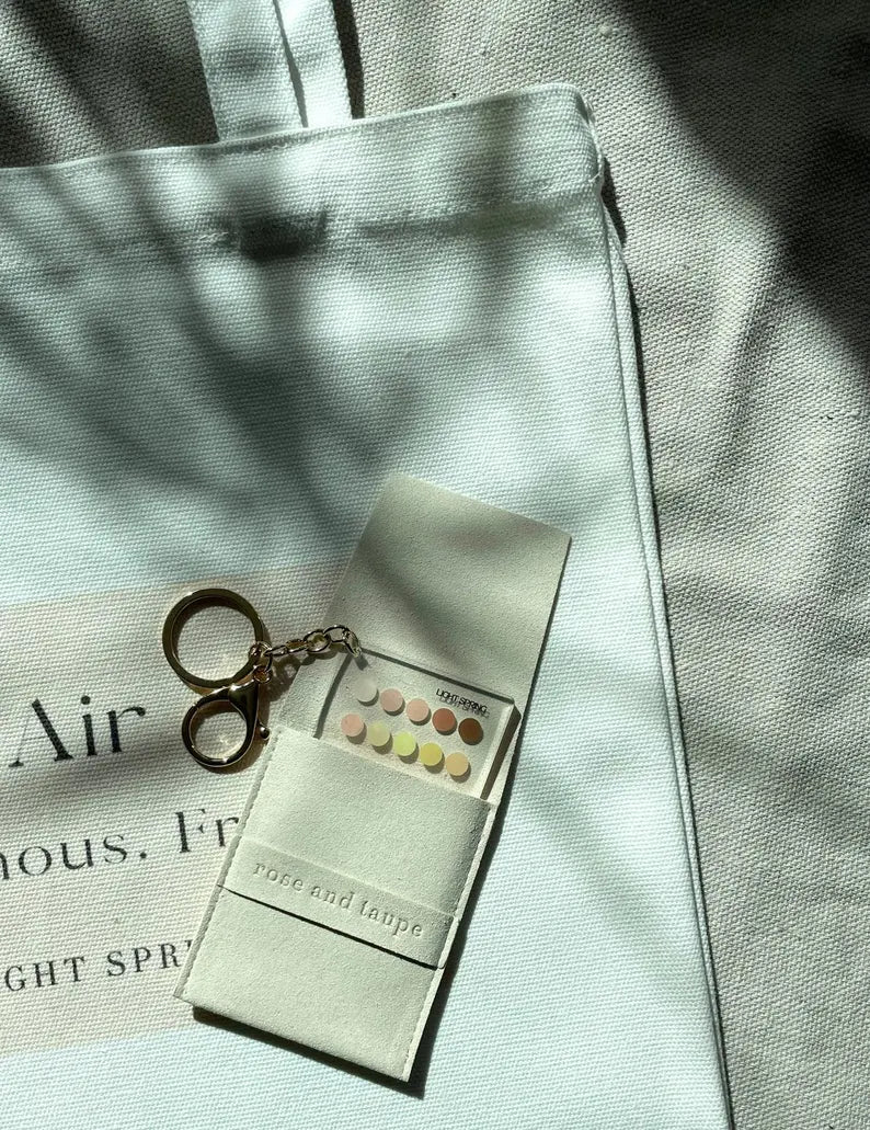 Light Spring Color Analysis Keychain