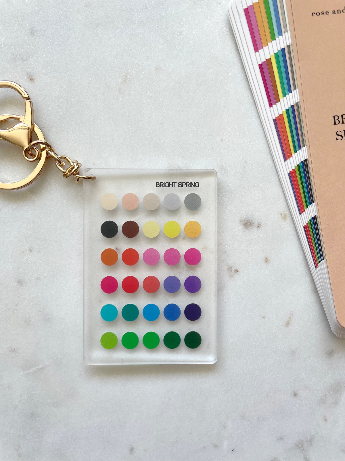 Bright Spring Color Analysis Keychain