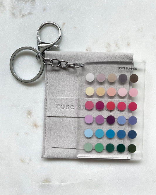 Soft Summer Color Analysis Keychain