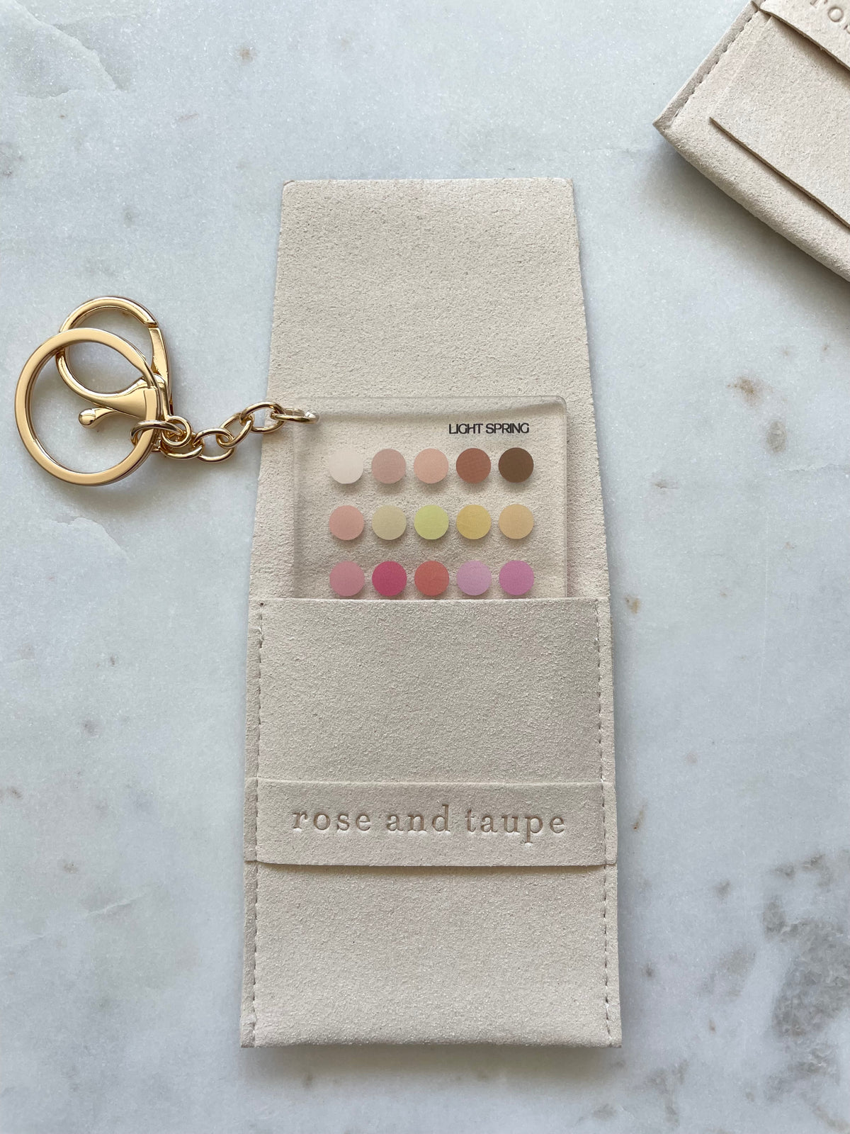 Light Spring Color Analysis Keychain