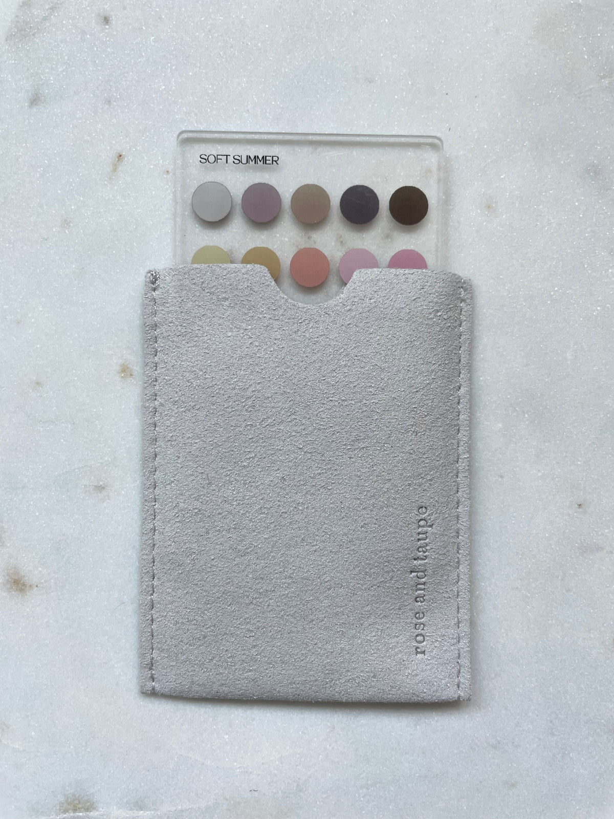 Soft Summer Color Analysis Wallet Card