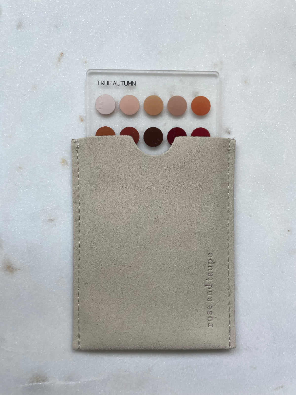 True Autumn Color Analysis Wallet Card
