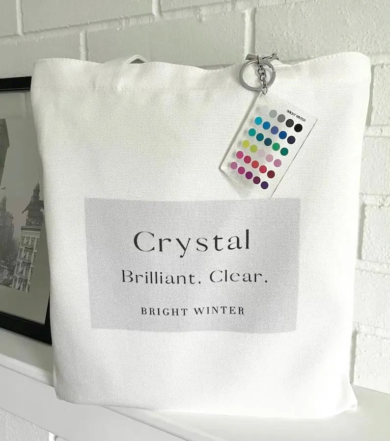 Bright Winter Color Analysis Keychain