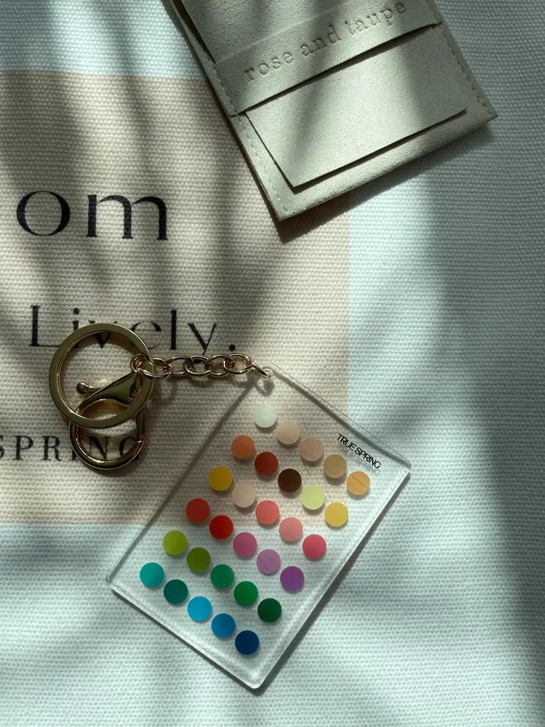True Spring Color Analysis Keychain