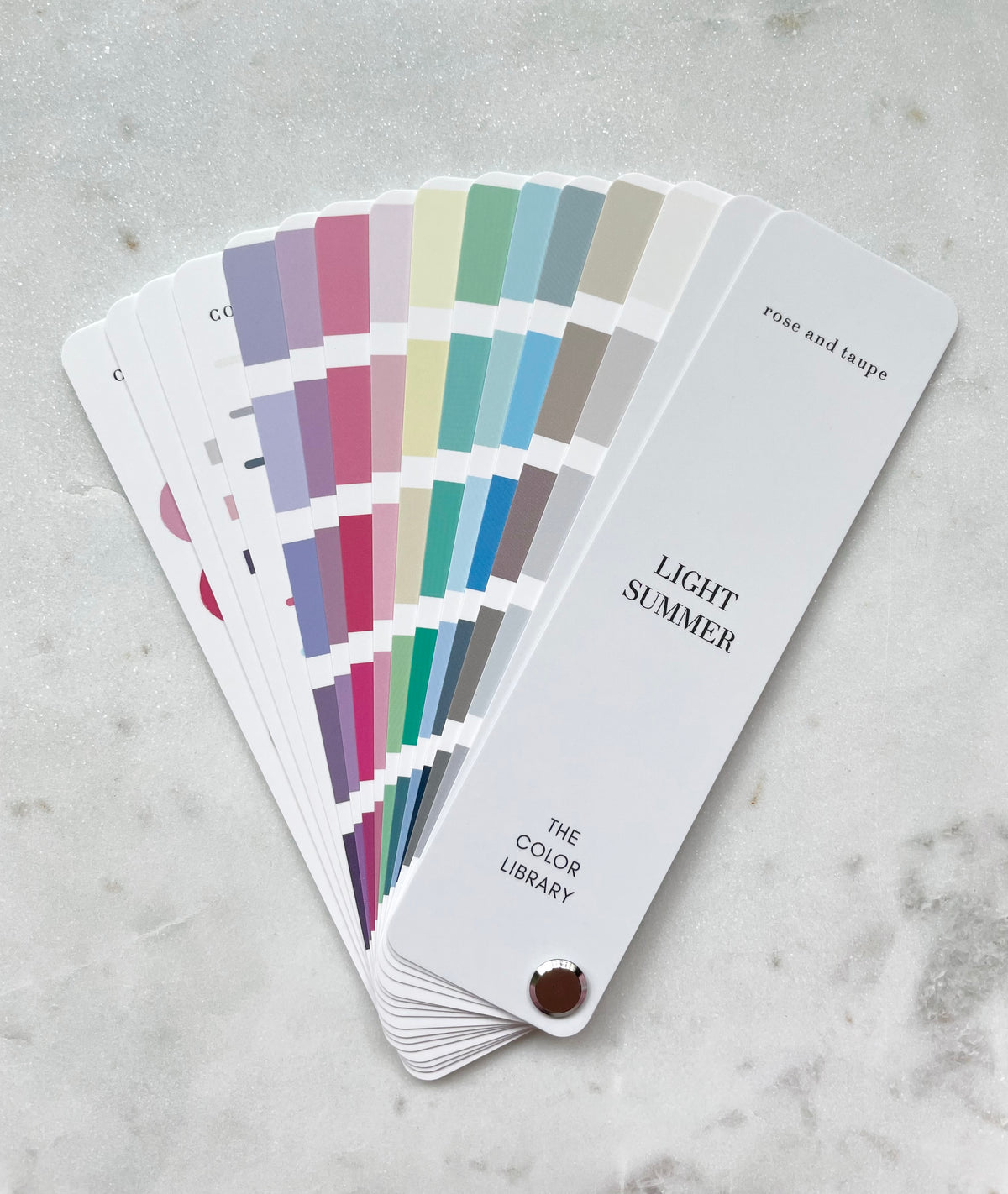 Light Summer Color Analysis Fan Deck