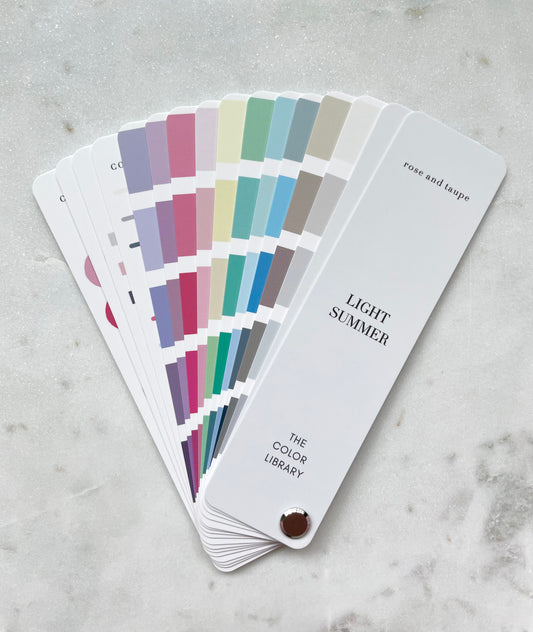 Light Summer Color Analysis Fan Deck