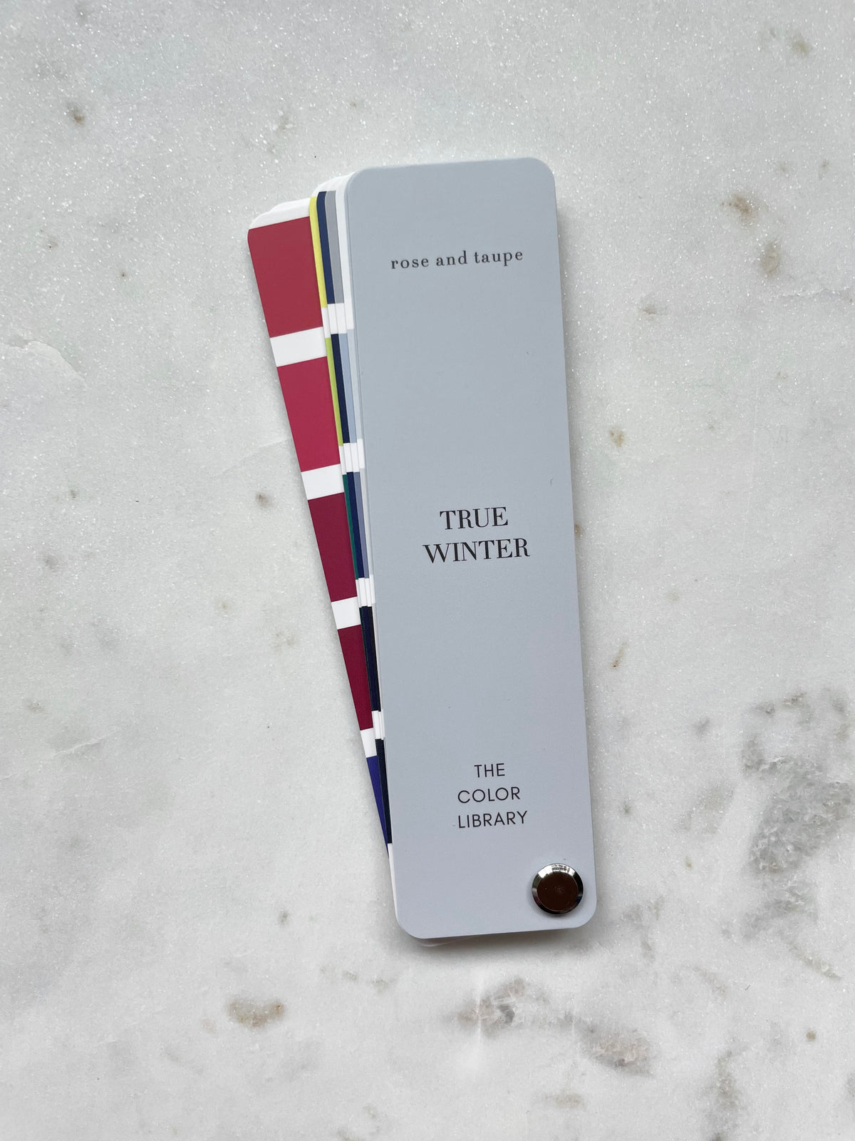 True Winter Color Analysis Fan Deck