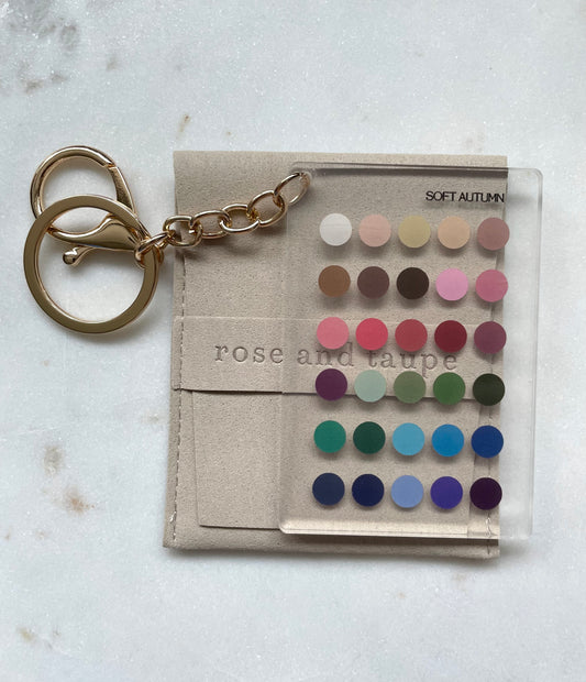 Soft Autumn Color Analysis Keychain