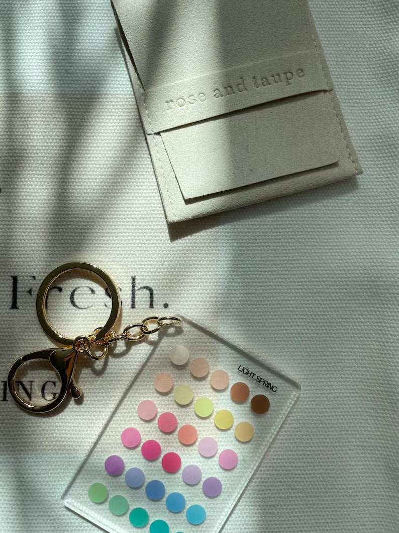 Light Spring Color Analysis Keychain