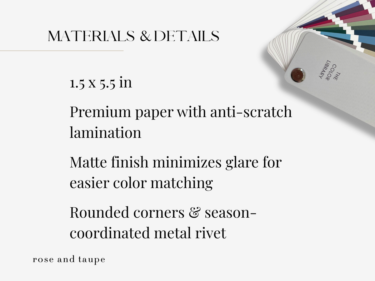 Soft Summer Color Analysis Fan Deck