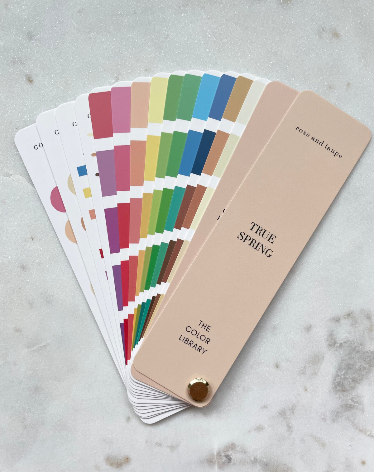 True Spring Color Analysis Fan Deck