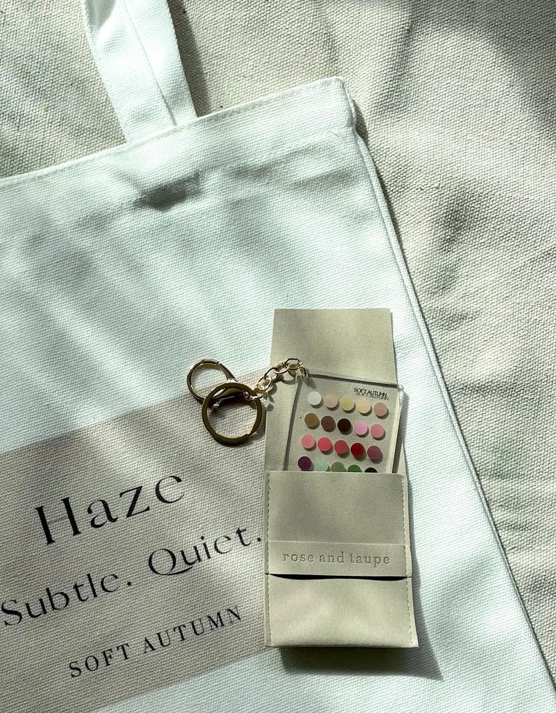Soft Autumn Color Analysis Keychain