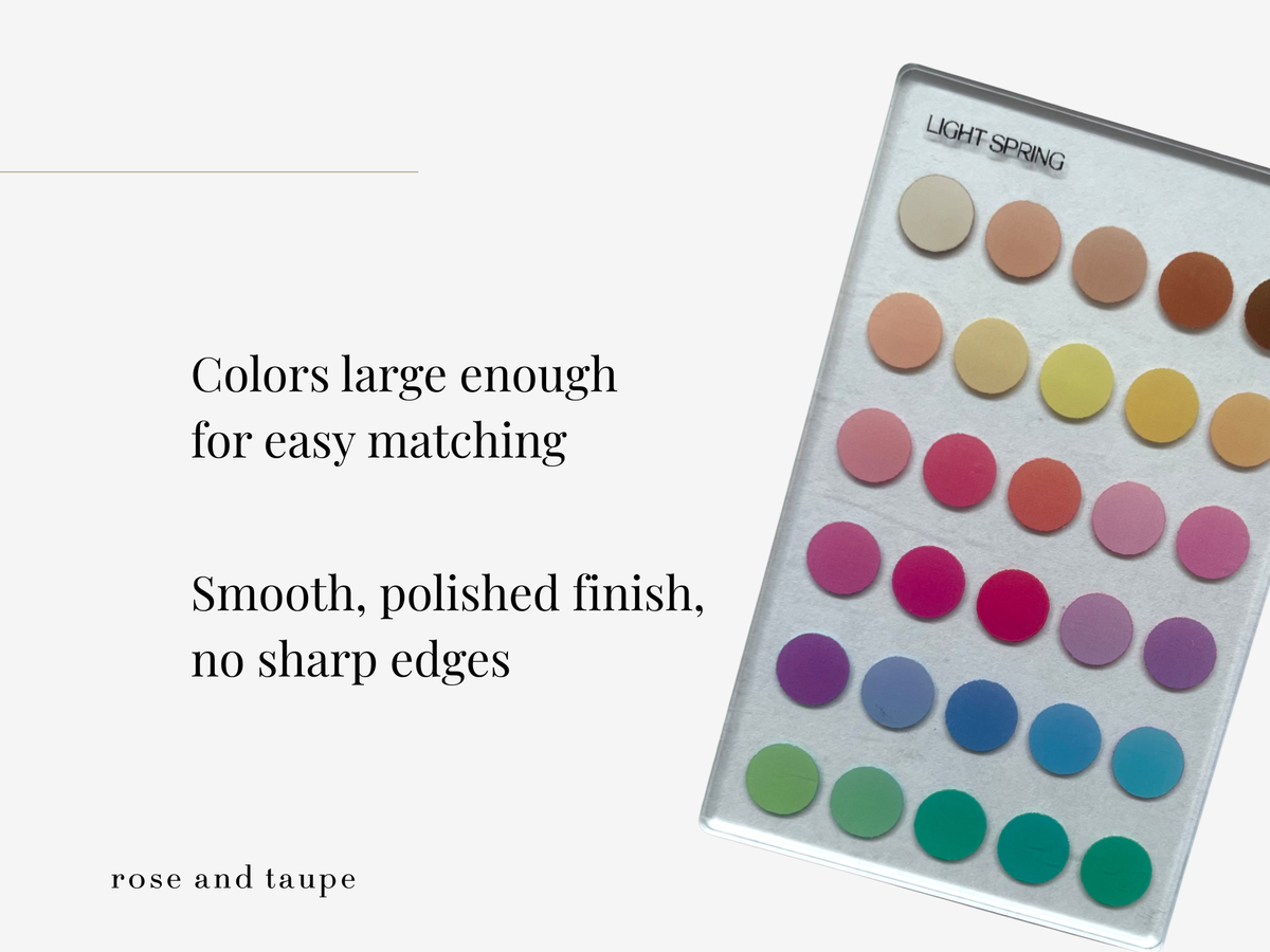 Light Spring Color Analysis Wallet Card