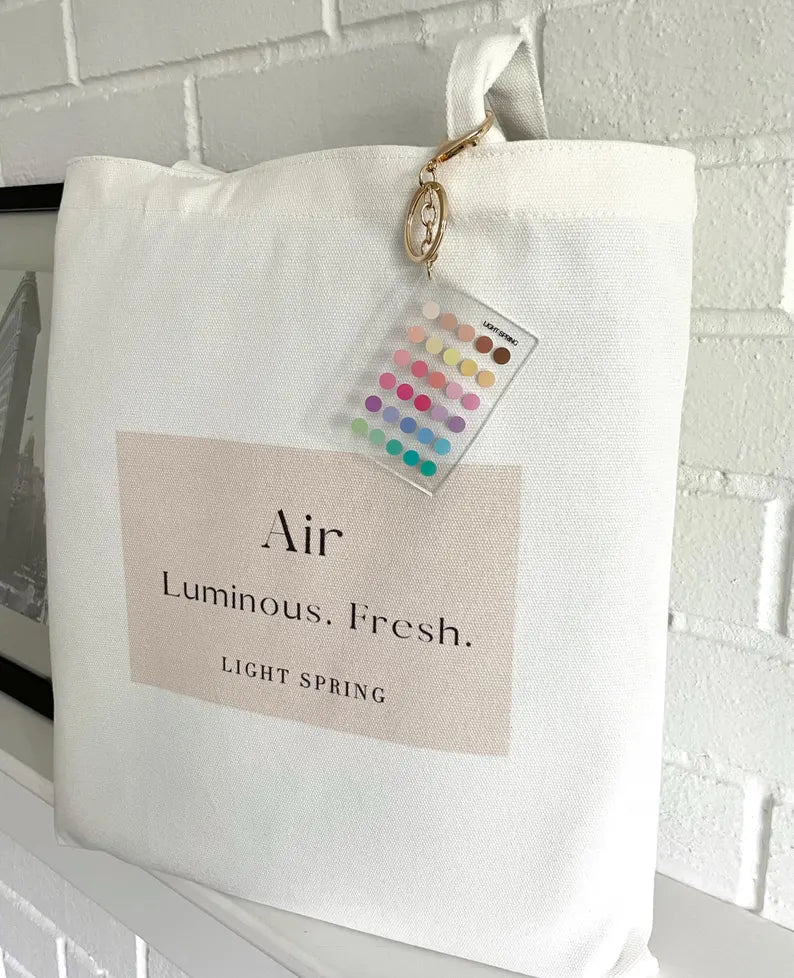 Light Spring Color Analysis Keychain
