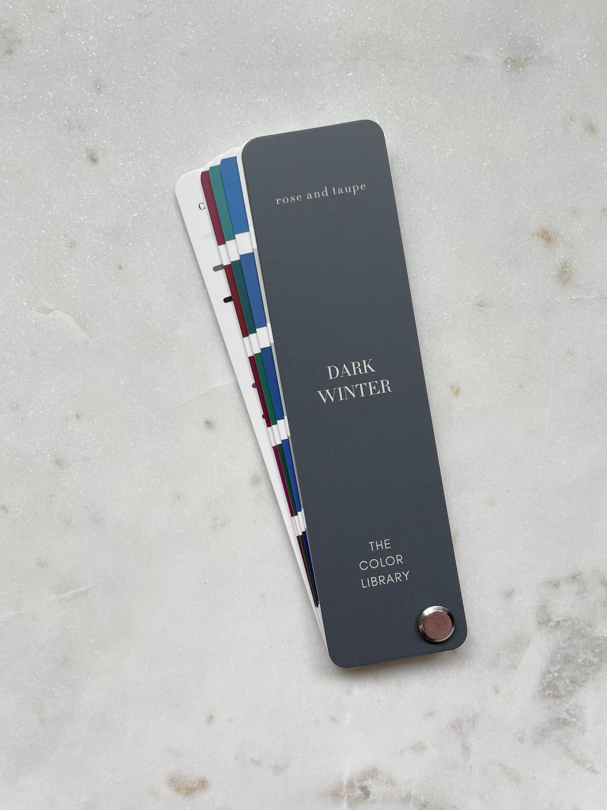 Dark Winter Color Analysis Fan Deck