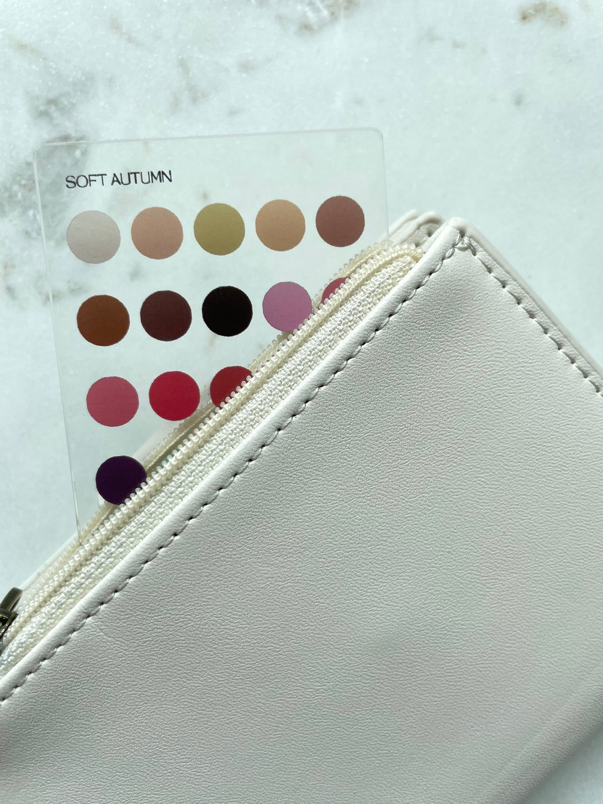 Soft Autumn Color Analysis Wallet Card