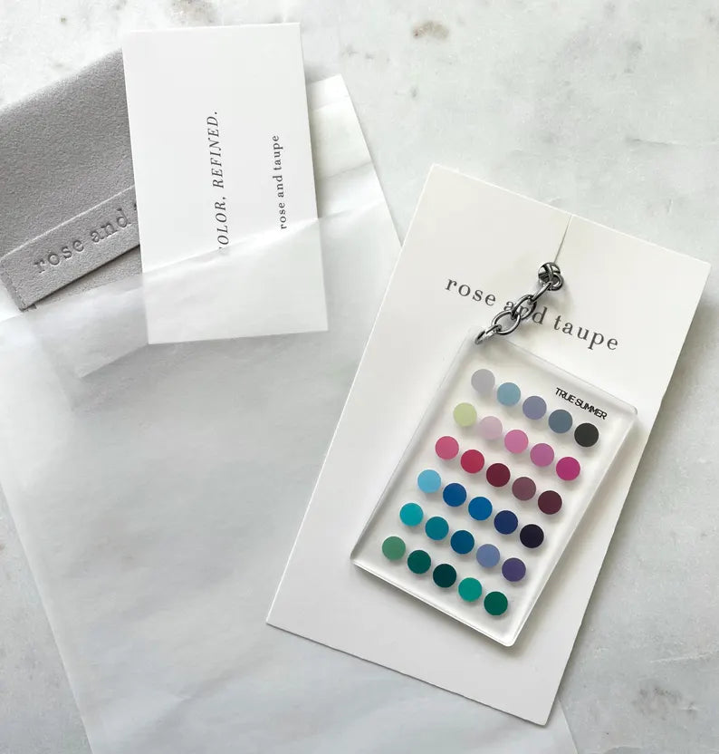 True Summer Color Analysis Keychain