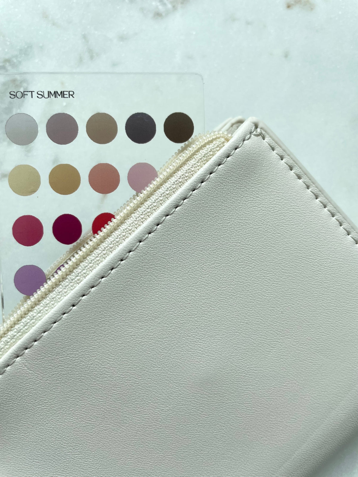 Soft Summer Color Analysis Wallet Card