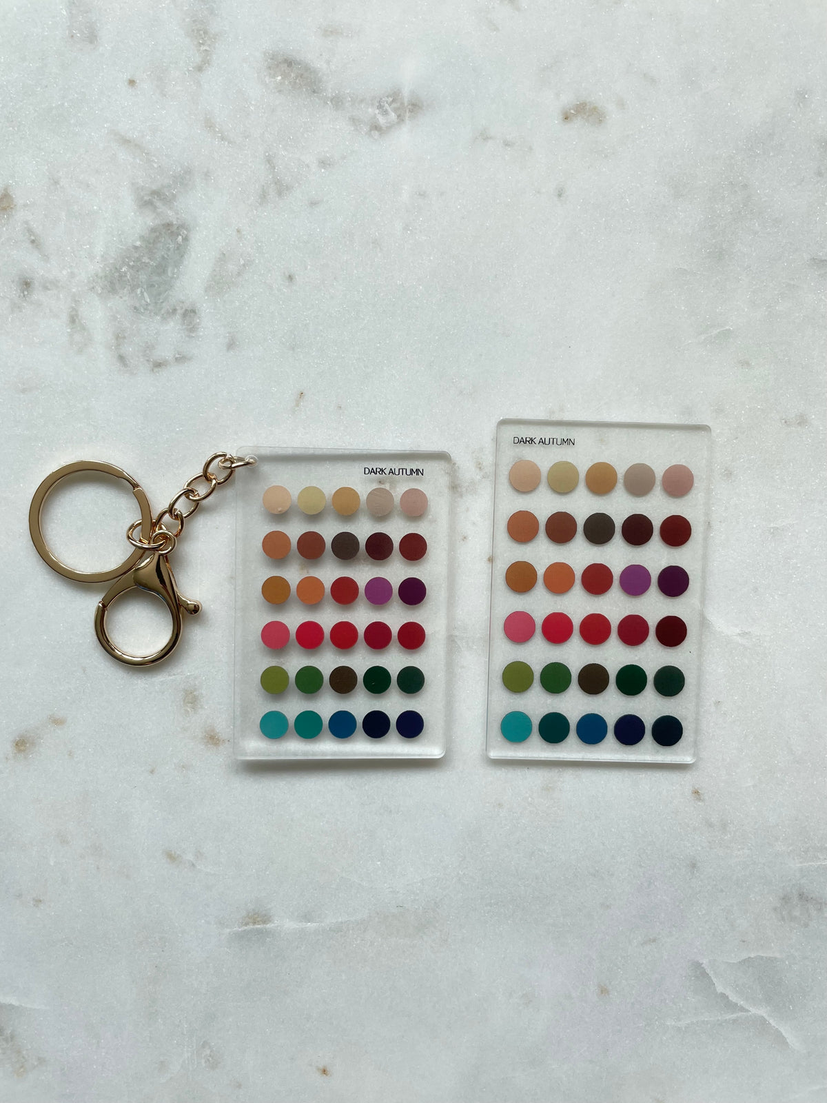 Dark Autumn Color Analysis Wallet Card
