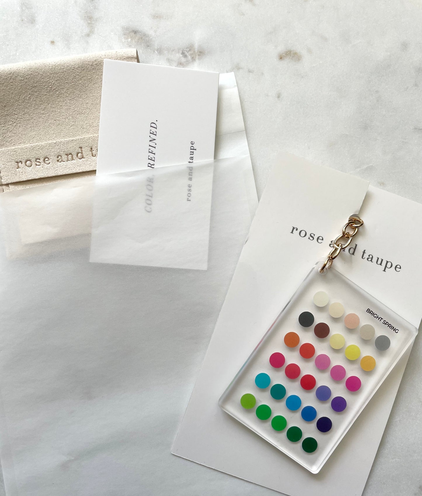 Bright Spring Color Analysis Keychain
