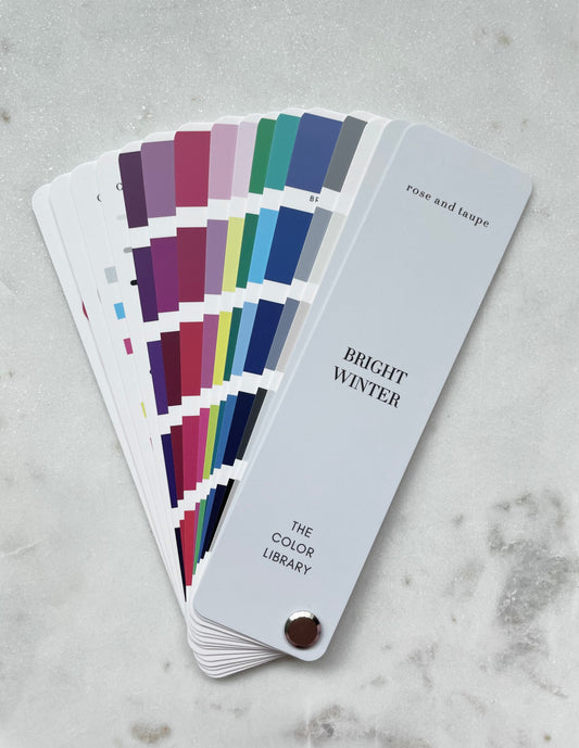 Bright Winter Color Analysis Fan Deck