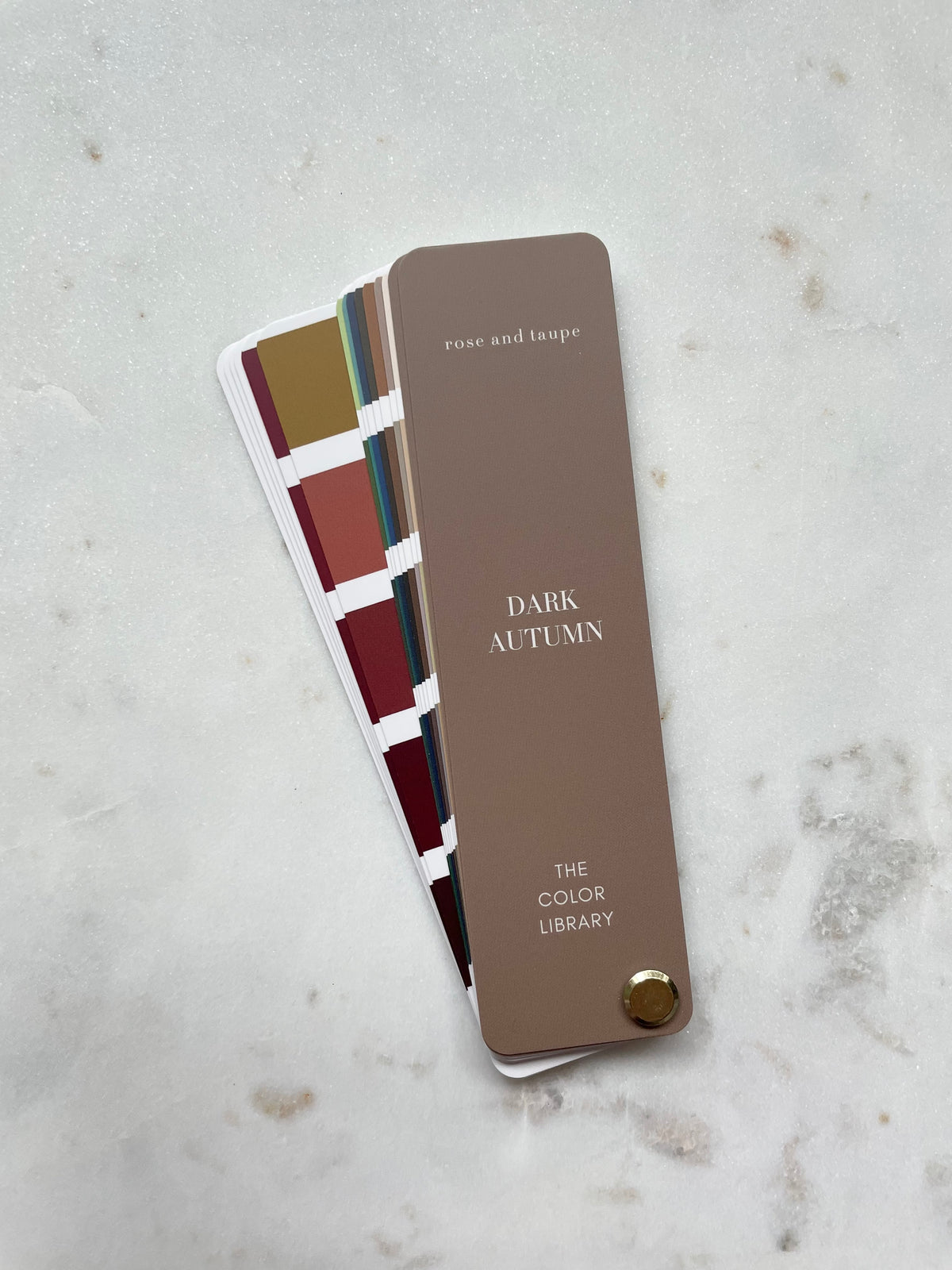 Dark Autumn Color Analysis Fan Deck