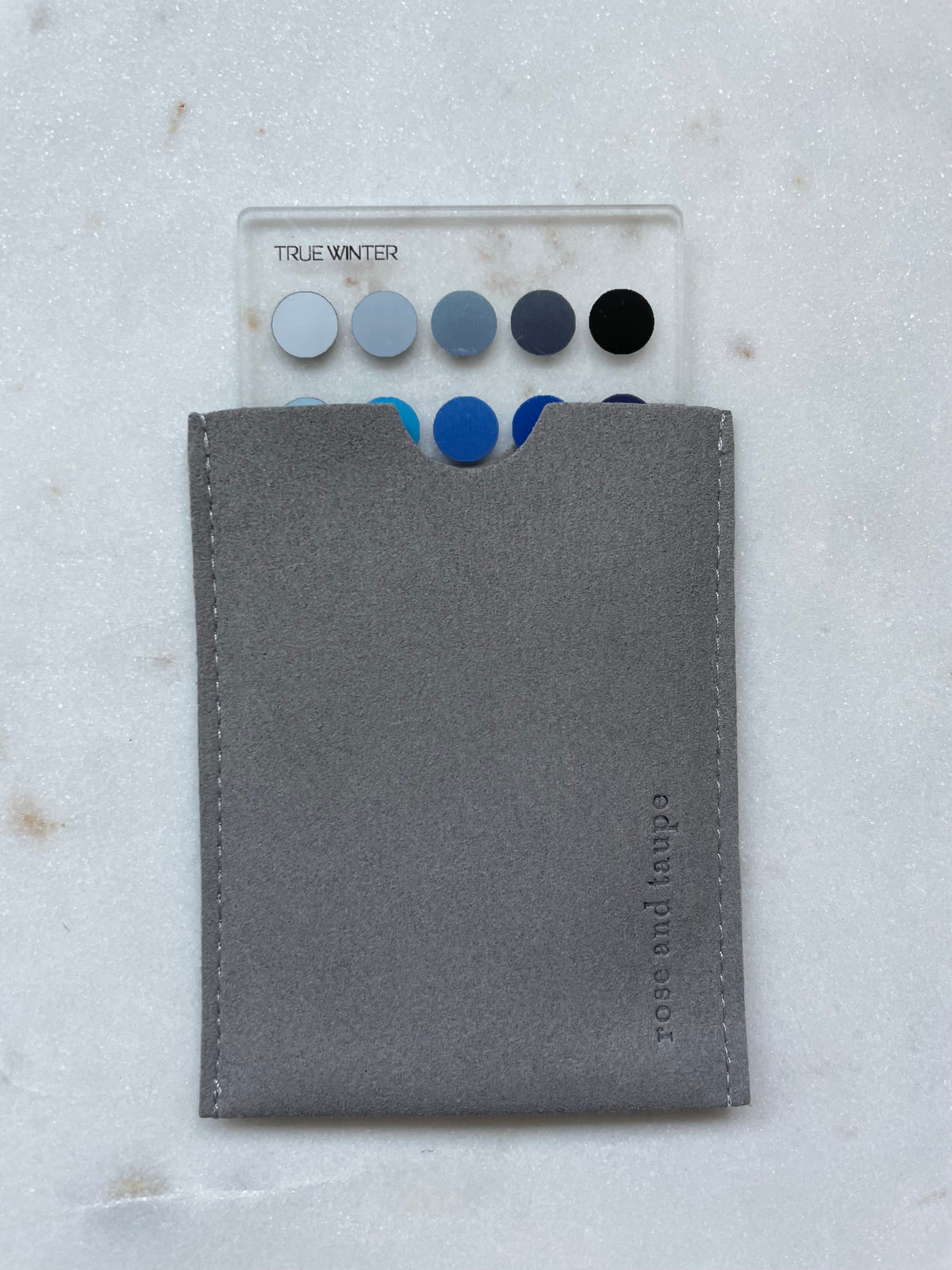 True Winter Color Analysis Wallet Card