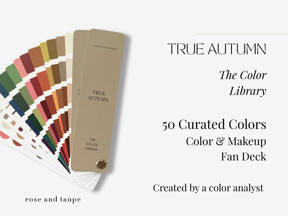 True Autumn Color Analysis Fan Deck