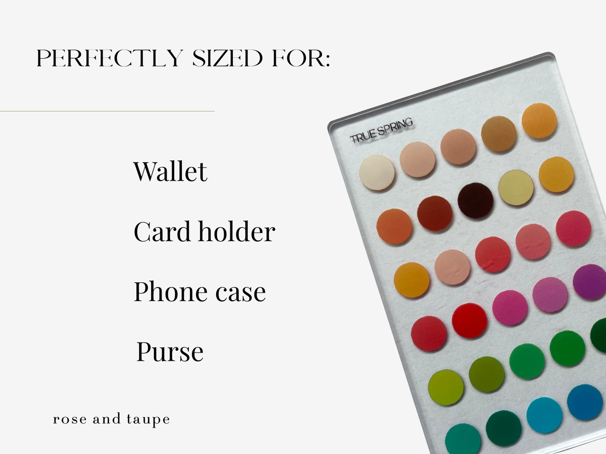 True Spring Color Analysis Wallet Card
