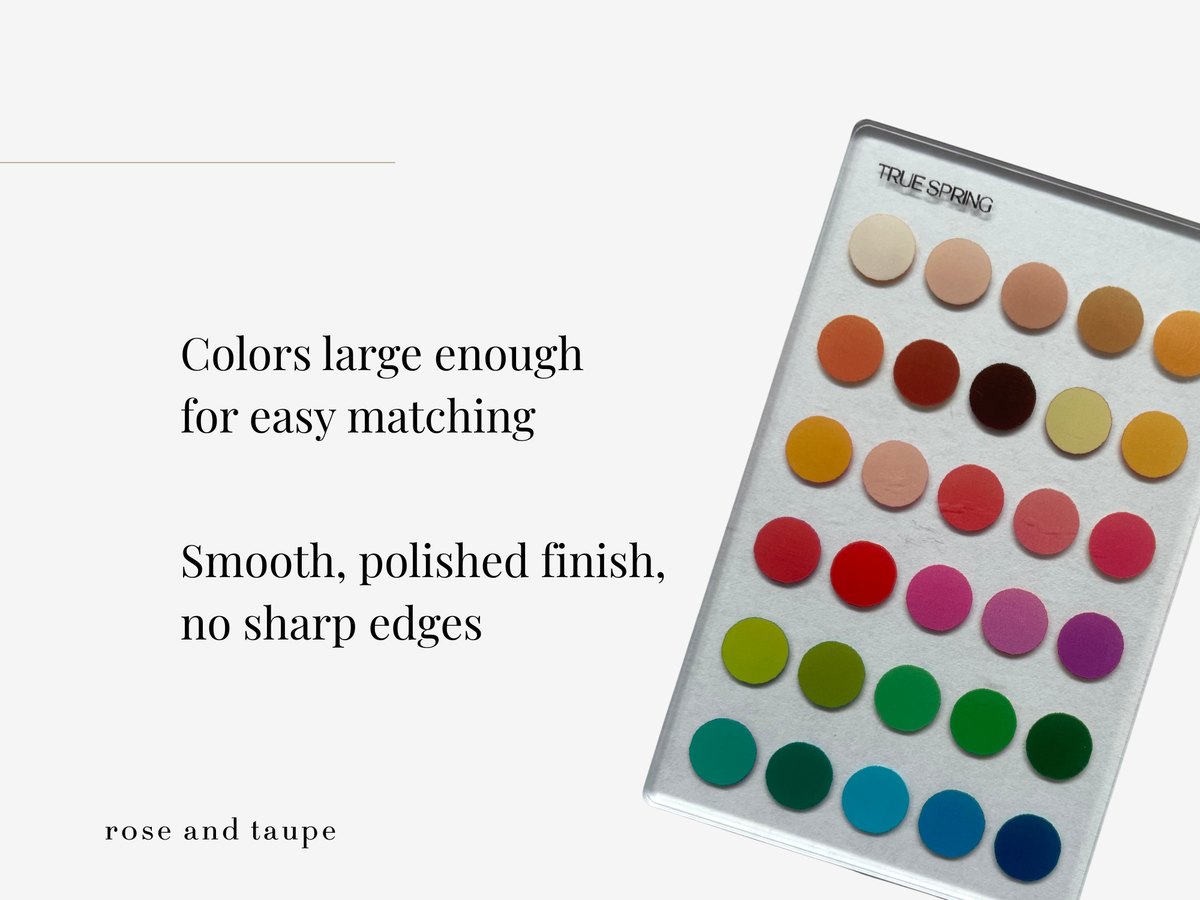 True Spring Color Analysis Wallet Card