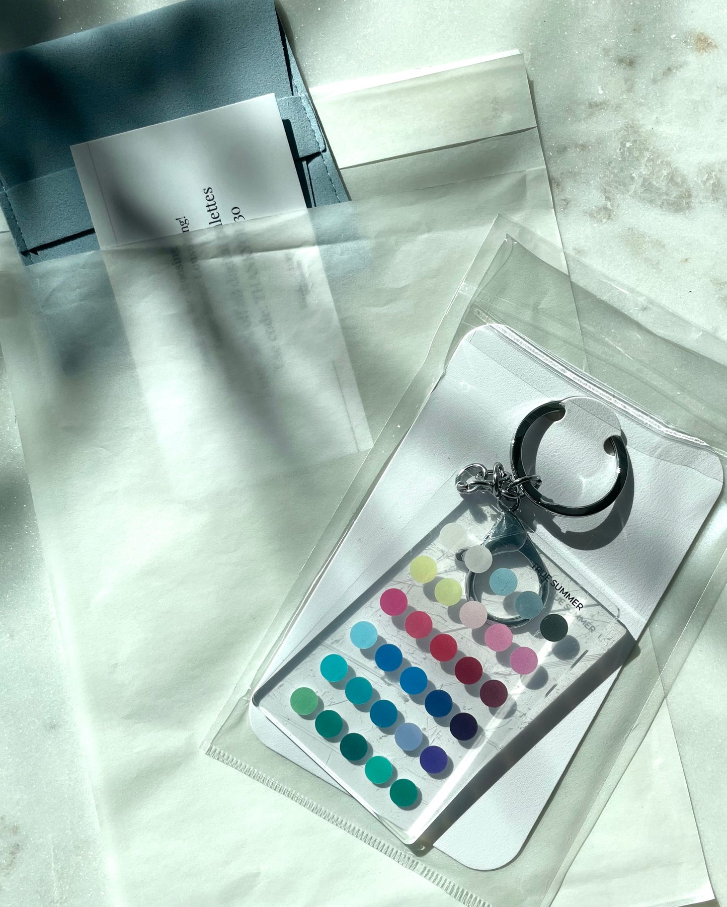 True Summer Color Analysis Keychain