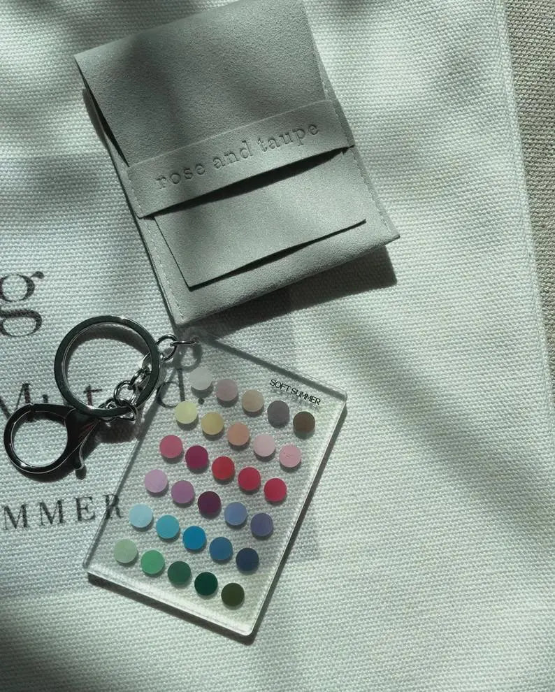 Soft Summer Color Analysis Keychain