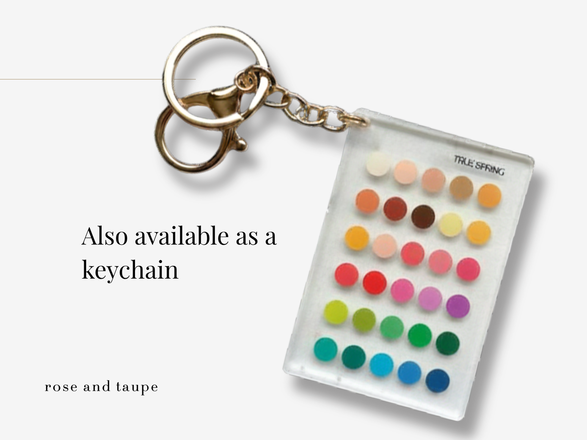 True Spring Color Analysis Wallet Card