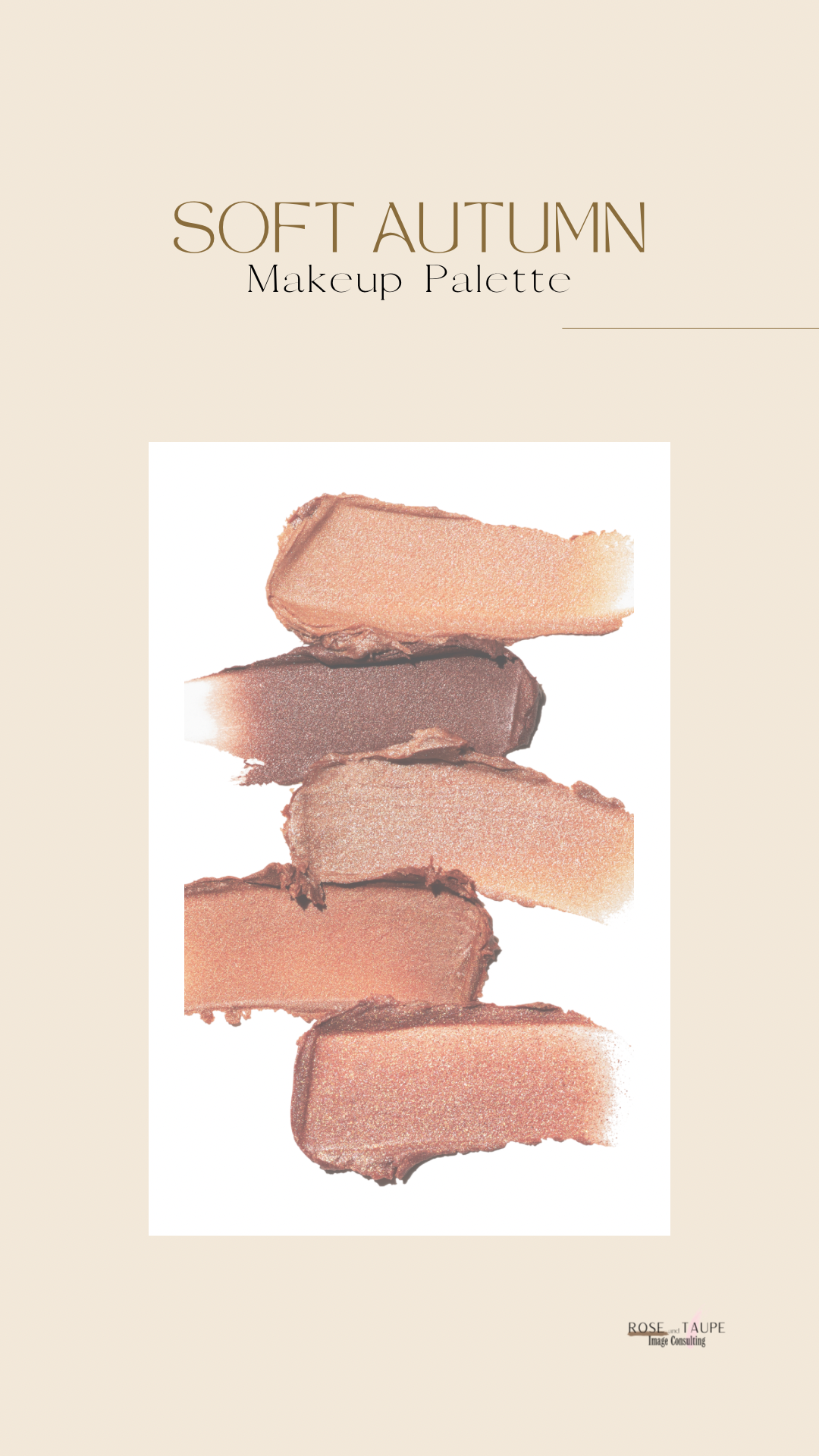 Soft Autumn Makeup Color Palette