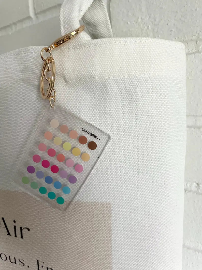 Light Spring Color Analysis Keychain