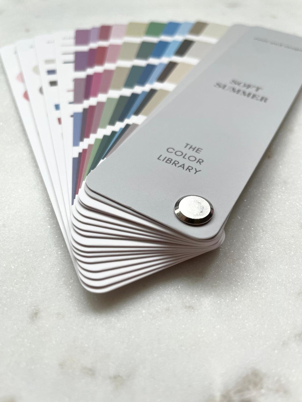 Soft Summer Color Analysis Fan Deck