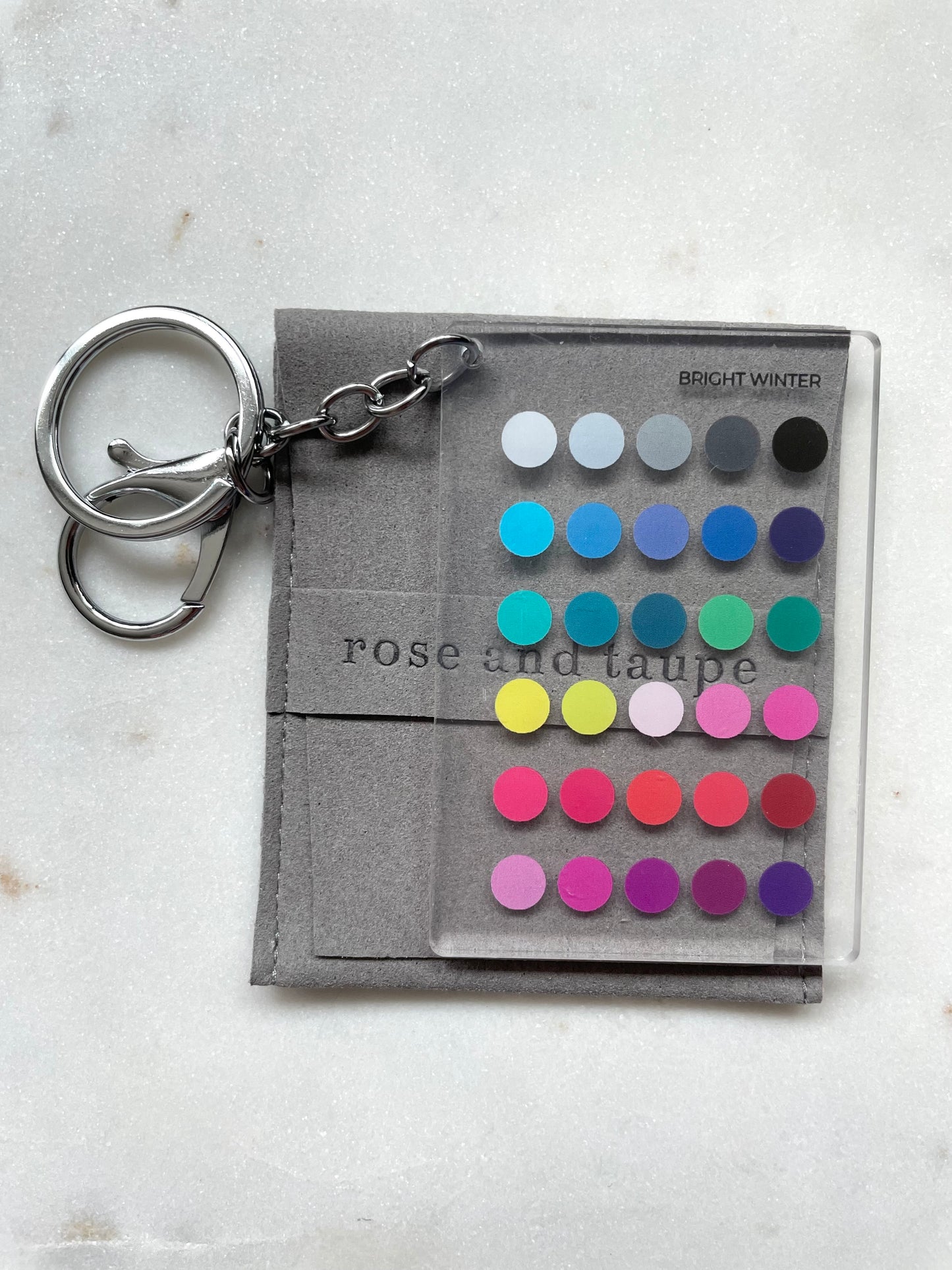 Bright Winter Color Analysis Keychain